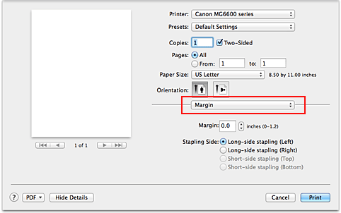 Canon : PIXMA Manuals : MG6600 series : Duplex Printing